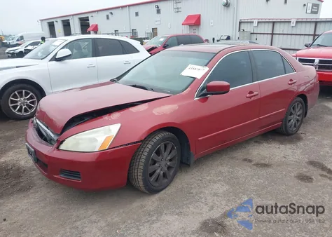 2007 Honda Accord 3.0 Ex из США, поврежденный, VIN 1HGCM66547A096356